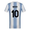 Officiële Voetbalshirt + Korte Broek Argentinië Messi 10 Jubileum 2024 - Kids